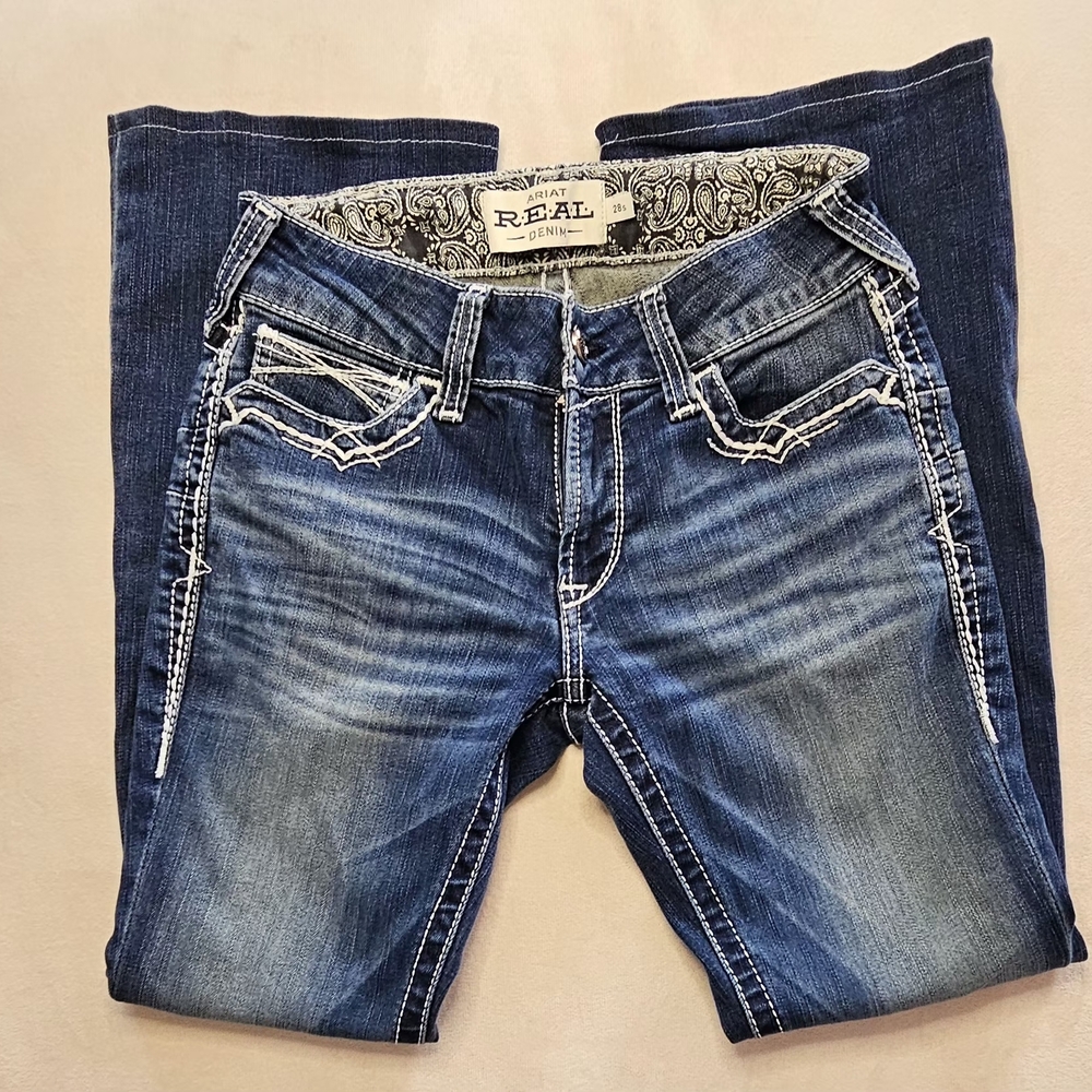 EUC ARIAT Real Denim Mid Rise Jeans Size 28S